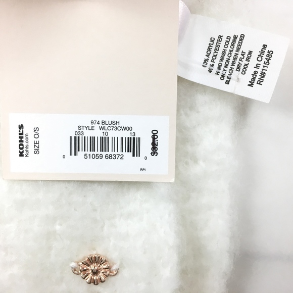 Lauren Conrad Blush Fringe Scarf - Picture 3 of 8